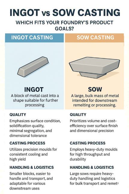 Ingot or Sow casting