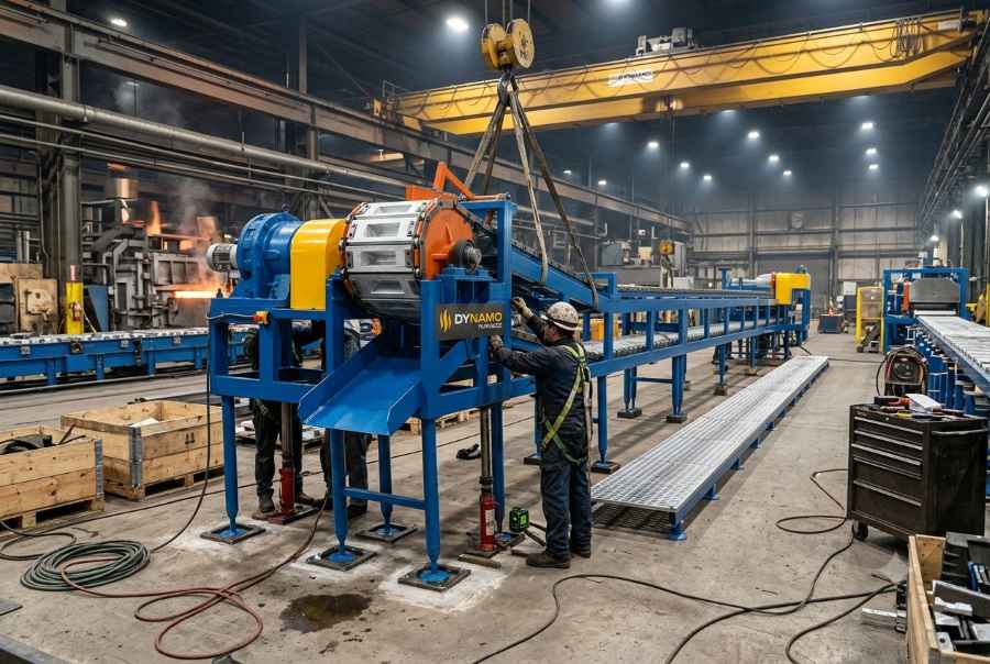 Ingot Casting Machine - Shipment Commissioning - Dynamo Furnaces