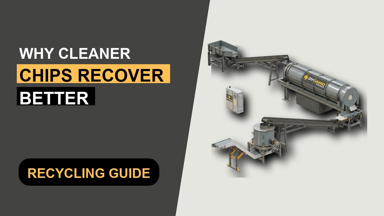 Dynamo feature image for cleaner aluminum chips and better recycling recovery