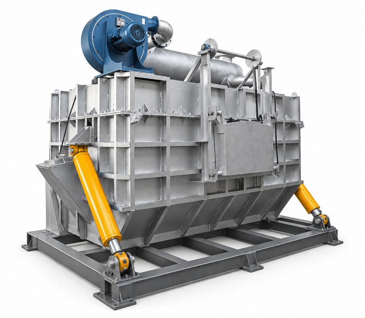 Tilting Reverberatory Melting Furnace - GM-J Series - By Dynamo Furnaces